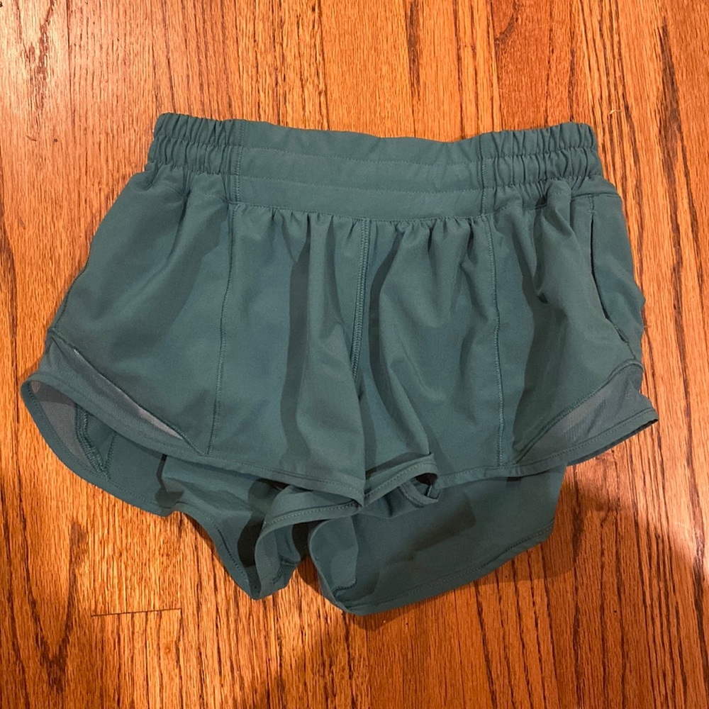 Lululemon Teal-Greenish Hotty Hot Shorts 2.5 Inch